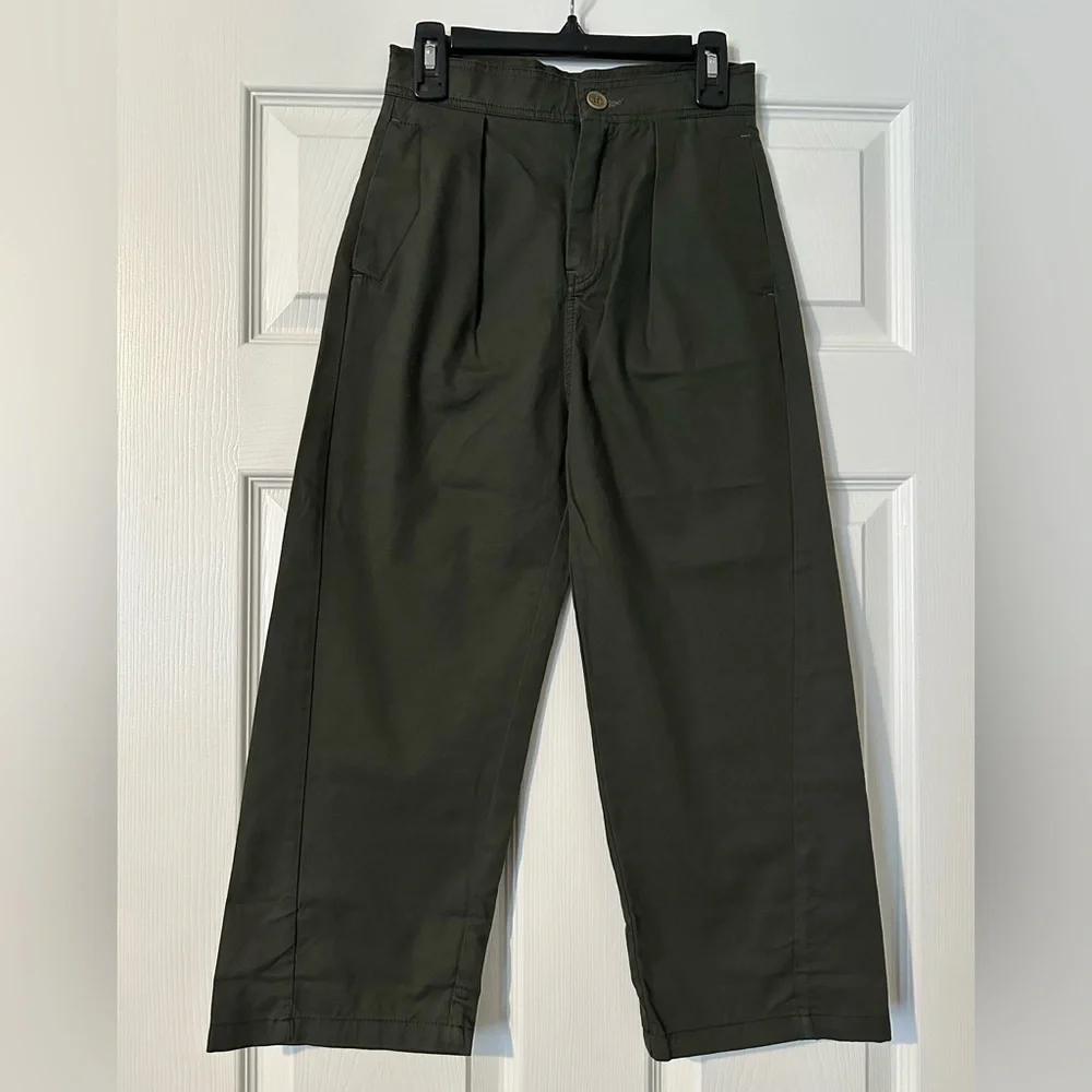 Zara Olive Green Kids Trousers - Picture 10 of 14